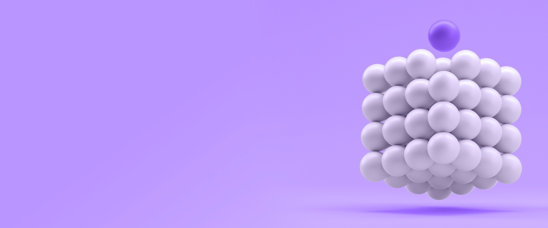 Purple Background with White Balls