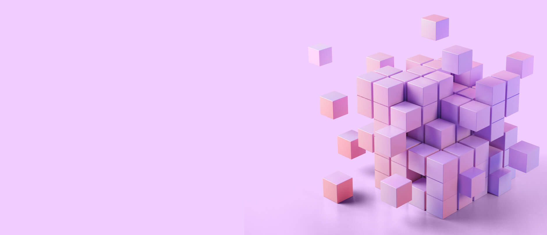 Purple blocks with purple background