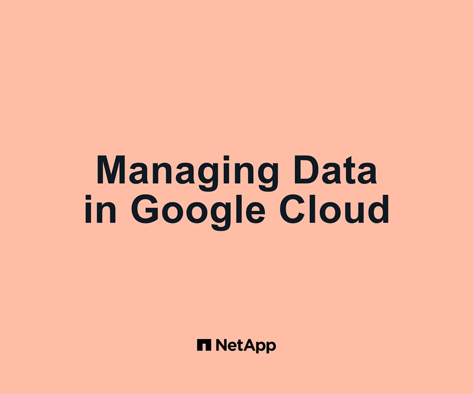 Managing Data in Google Cloud