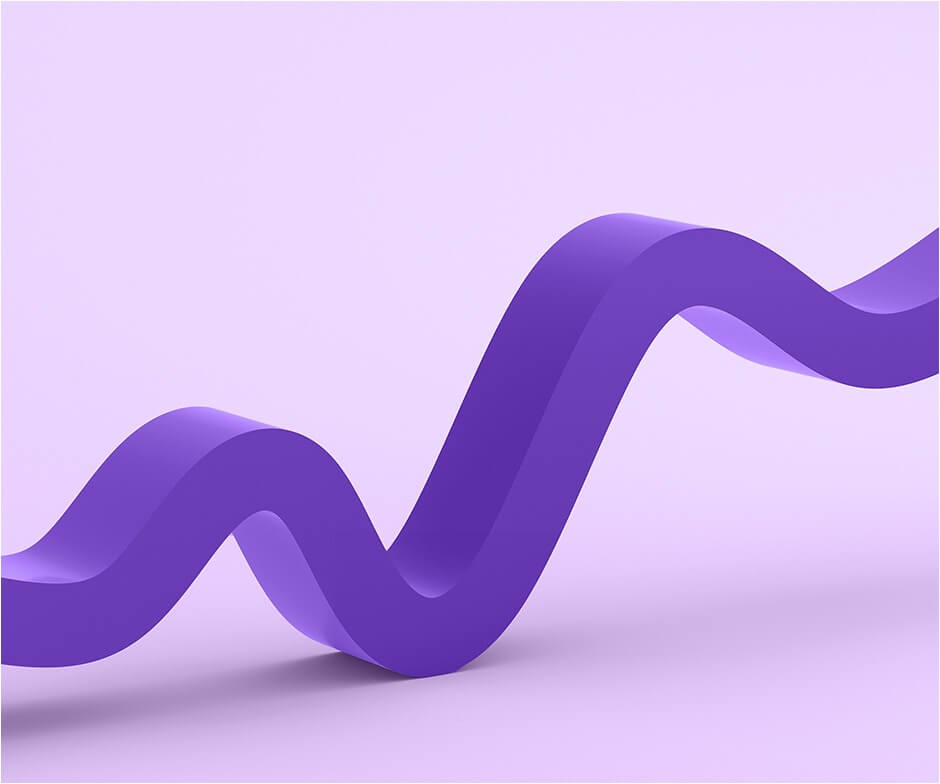 purple wavy object