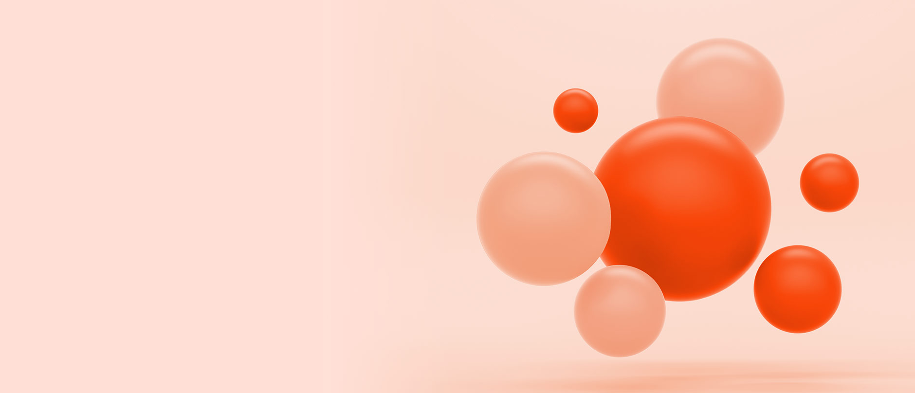 red and pink spheres